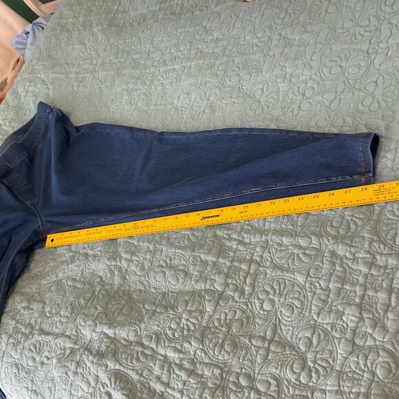 Hue Womens Stretch Medium Wash Denim Style Leggings Jeggings Size 2XL - Picture 10 of 11